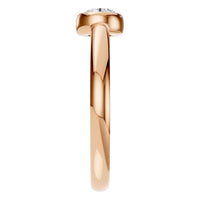 RI-3444 Rose Gold Ring SET - Side View