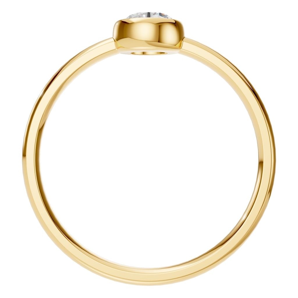 RI-3444 Yellow Gold Ring SET - Top View