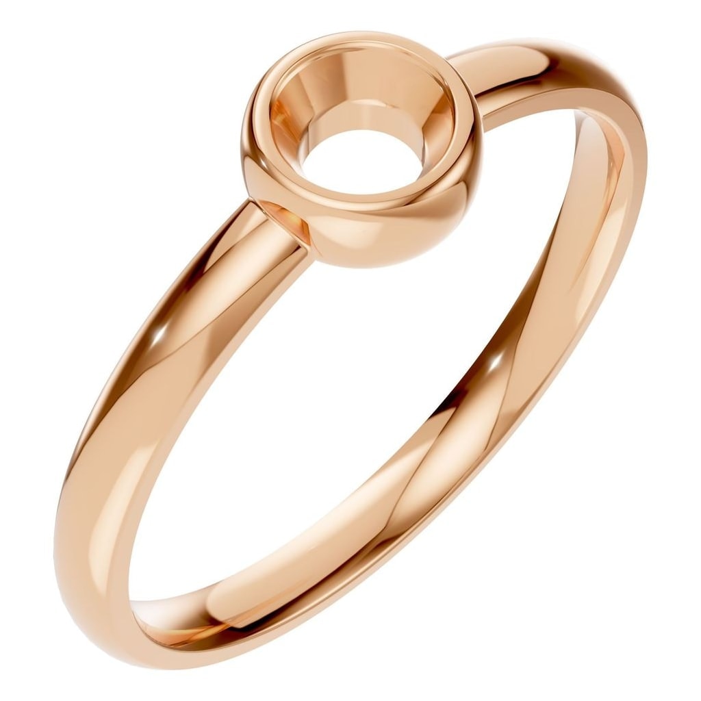 RI-3444 Rose Gold Ring UNSET - Main View