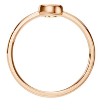 RI-3444 Rose Gold Ring UNSET - Top View