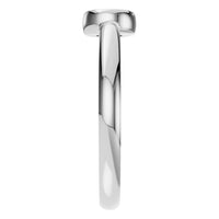 RI-3444 White Gold Ring UNSET - Side View