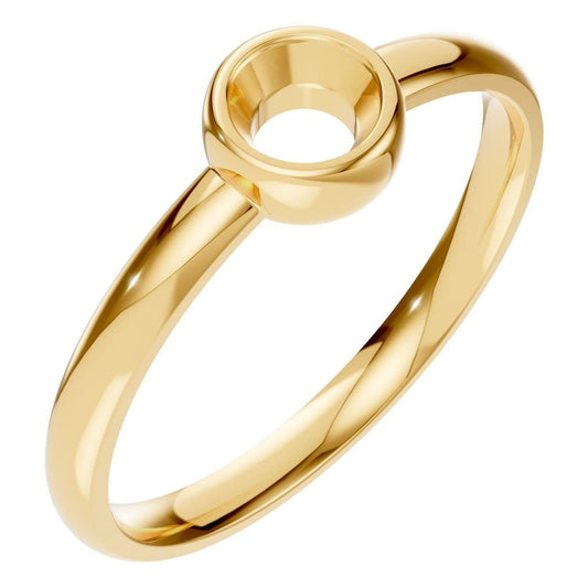 RI-3444 Yellow Gold Ring UNSET - Main View