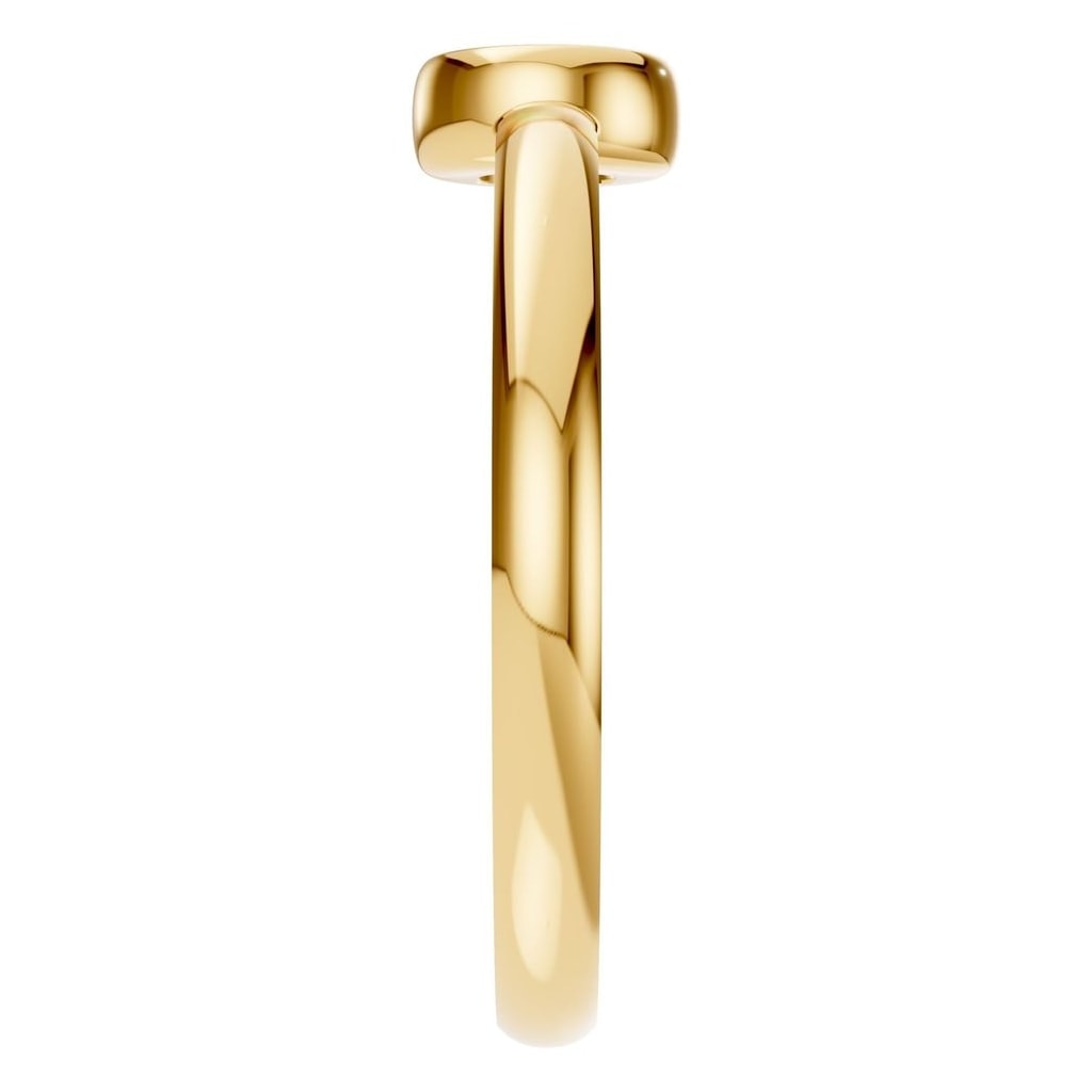 RI-3444 Yellow Gold Ring UNSET - Side View