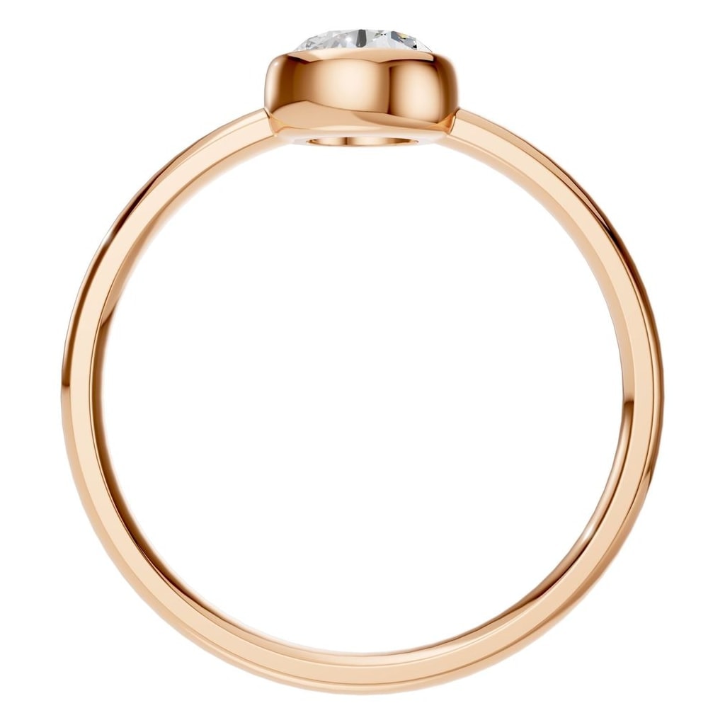 RI-3444 Rose Gold Ring SET - Top View