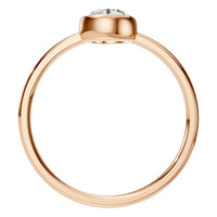 RI-3444 Rose Gold Ring SET - Top View