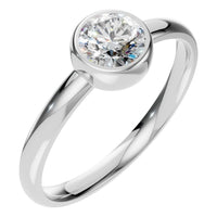 RI-3444 White Gold Ring SET - Main View