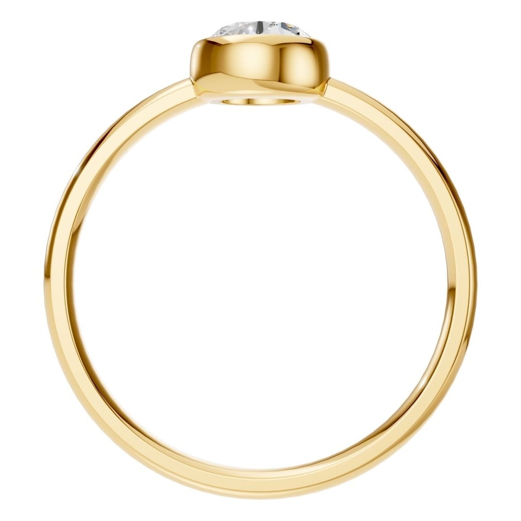 RI-3444 Yellow Gold Ring SET - Top View