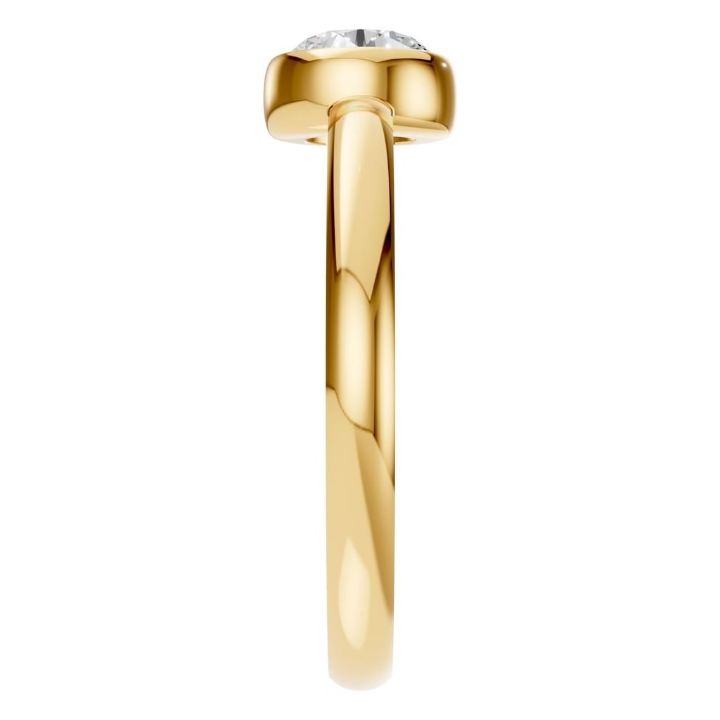 RI-3444 Yellow Gold Ring SET - Side View