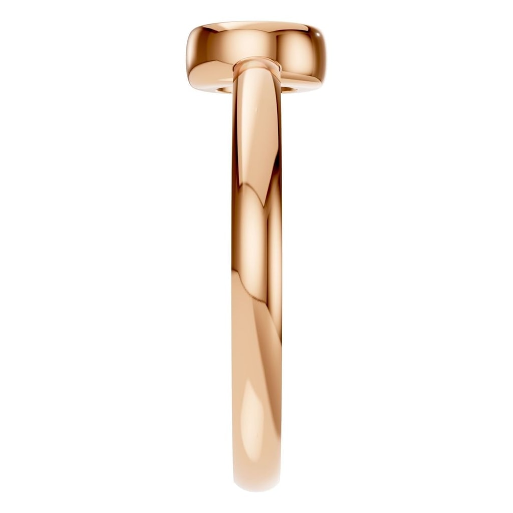 RI-3444 Rose Gold Ring UNSET - Side View