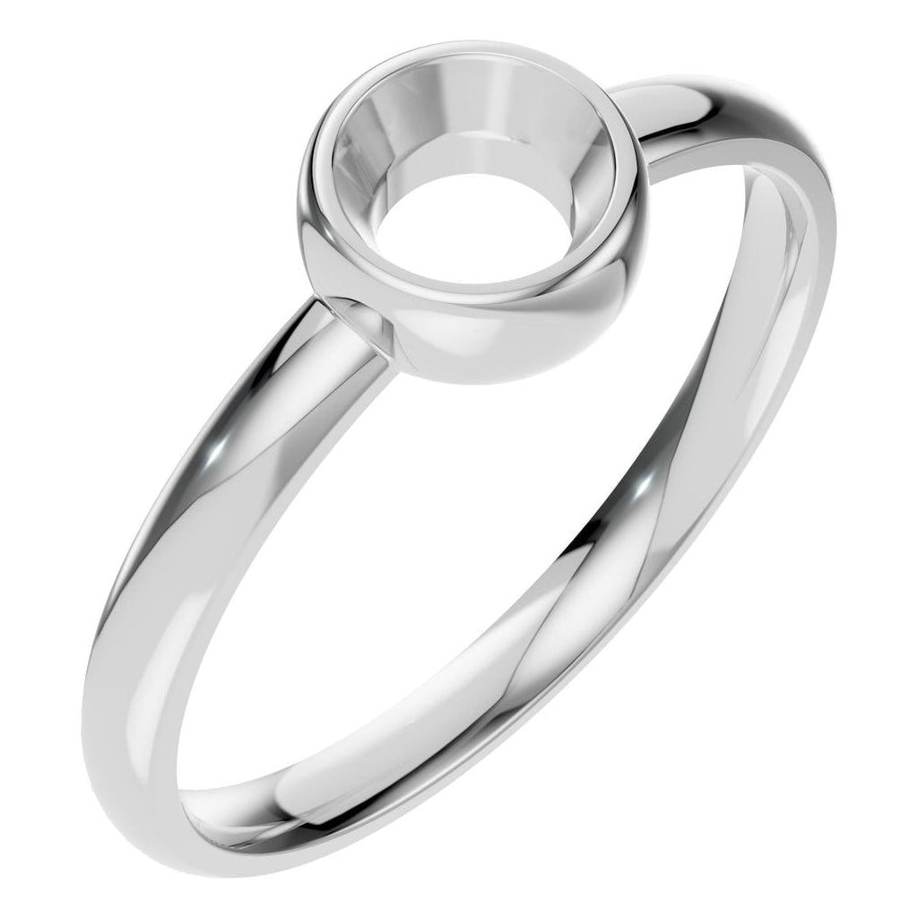 RI-3444 White Gold Ring UNSET - Main View