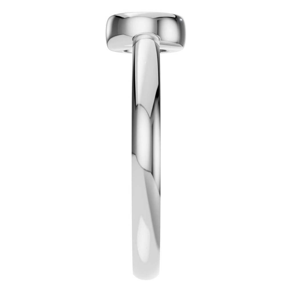 RI-3444 White Gold Ring UNSET - Side View