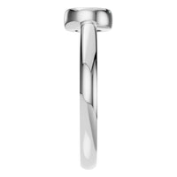 RI-3444 White Gold Ring UNSET - Side View