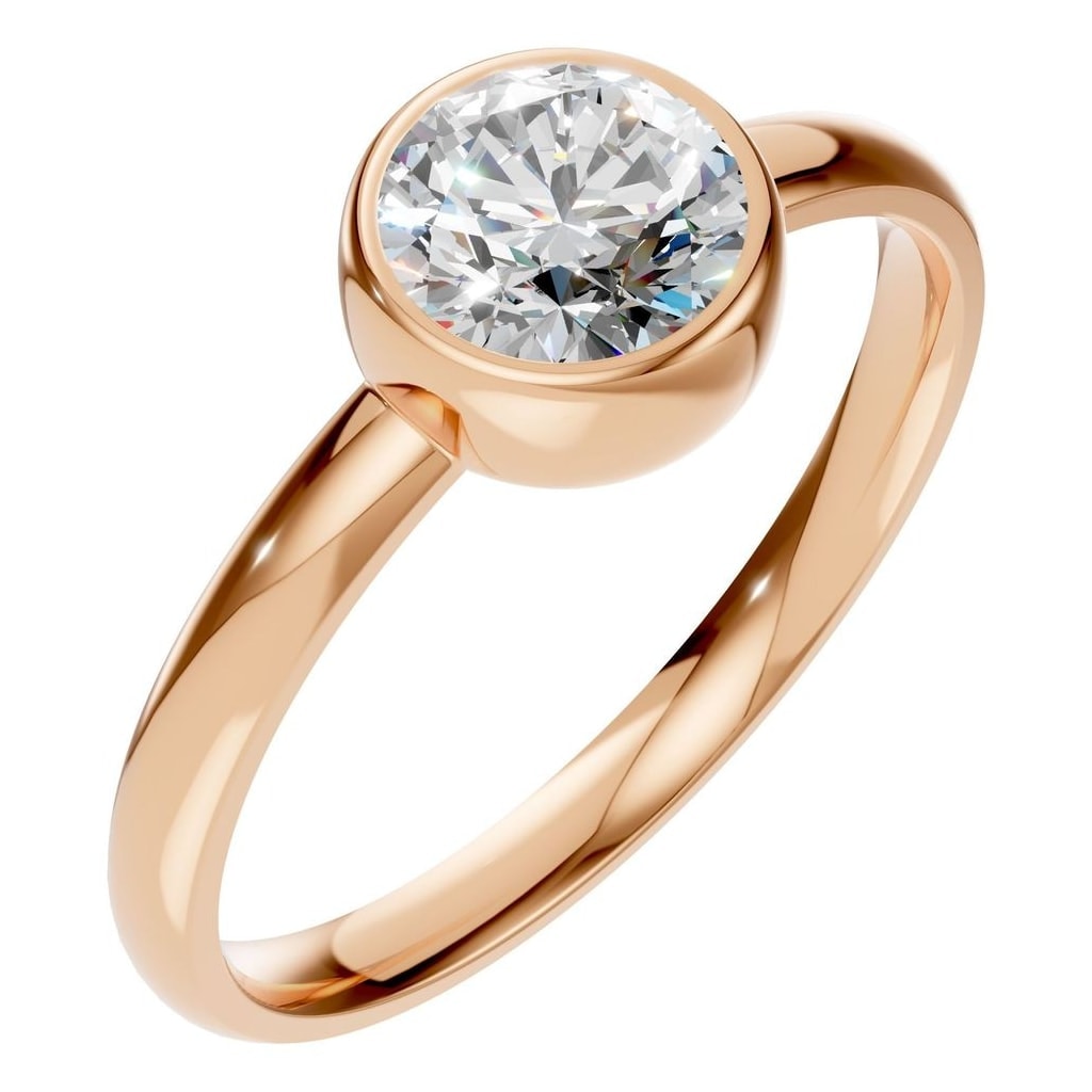 RI-3444 Rose Gold Ring SET - Main View