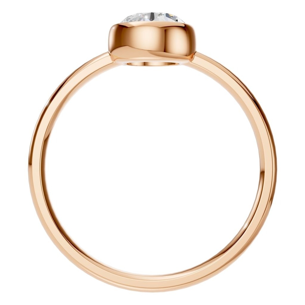 RI-3444 Rose Gold Ring SET - Top View