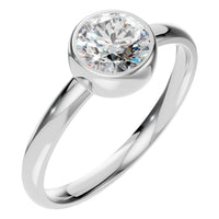 RI-3444 White Gold Ring SET - Main View