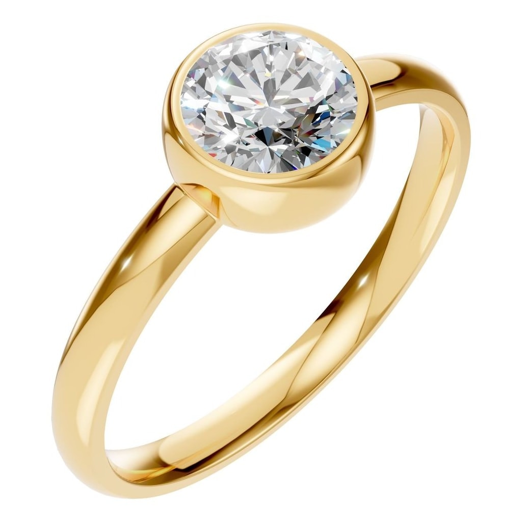RI-3444 Yellow Gold Ring SET - Main View