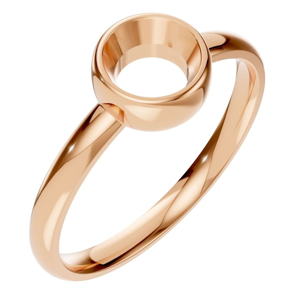 RI-3444 Rose Gold Ring UNSET - Main View