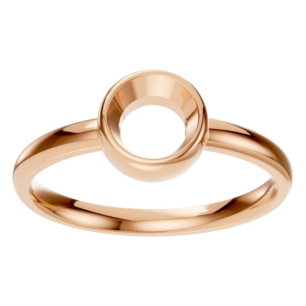 RI-3444 Rose Gold Ring UNSET - Front View