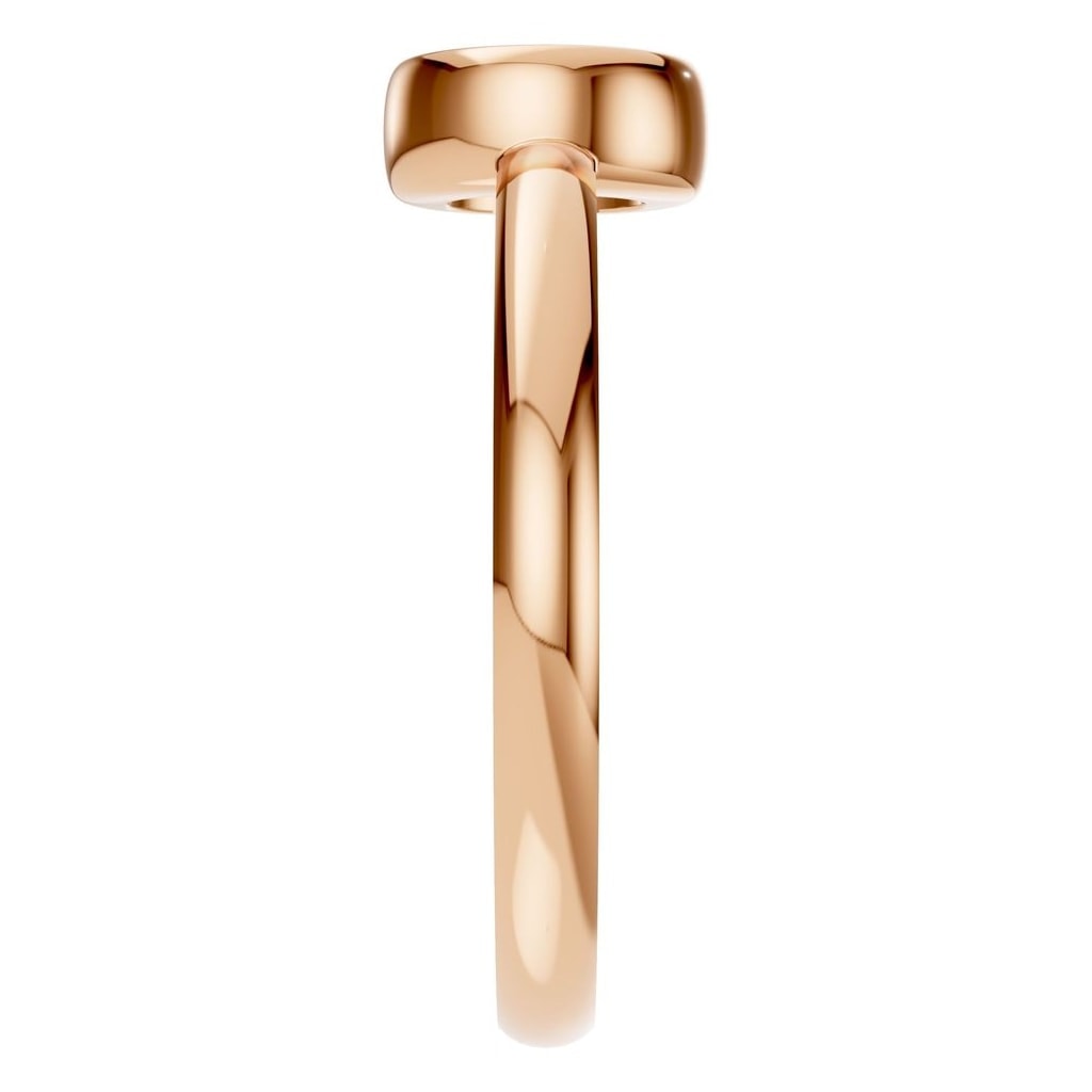 RI-3444 Rose Gold Ring UNSET - Side View