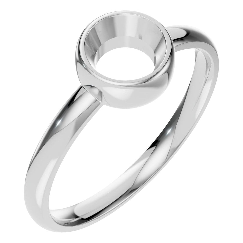 RI-3444 White Gold Ring UNSET - Main View