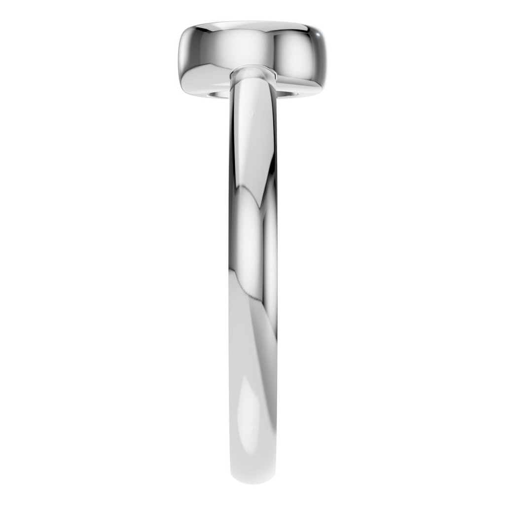 RI-3444 White Gold Ring UNSET - Side View