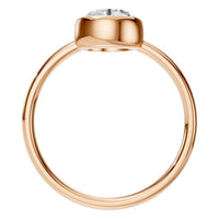 RI-3444 Rose Gold Ring SET - Top View