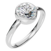 RI-3444 White Gold Ring SET - Main View