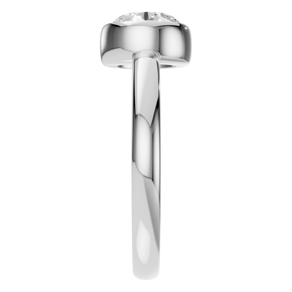 RI-3444 White Gold Ring SET - Side View