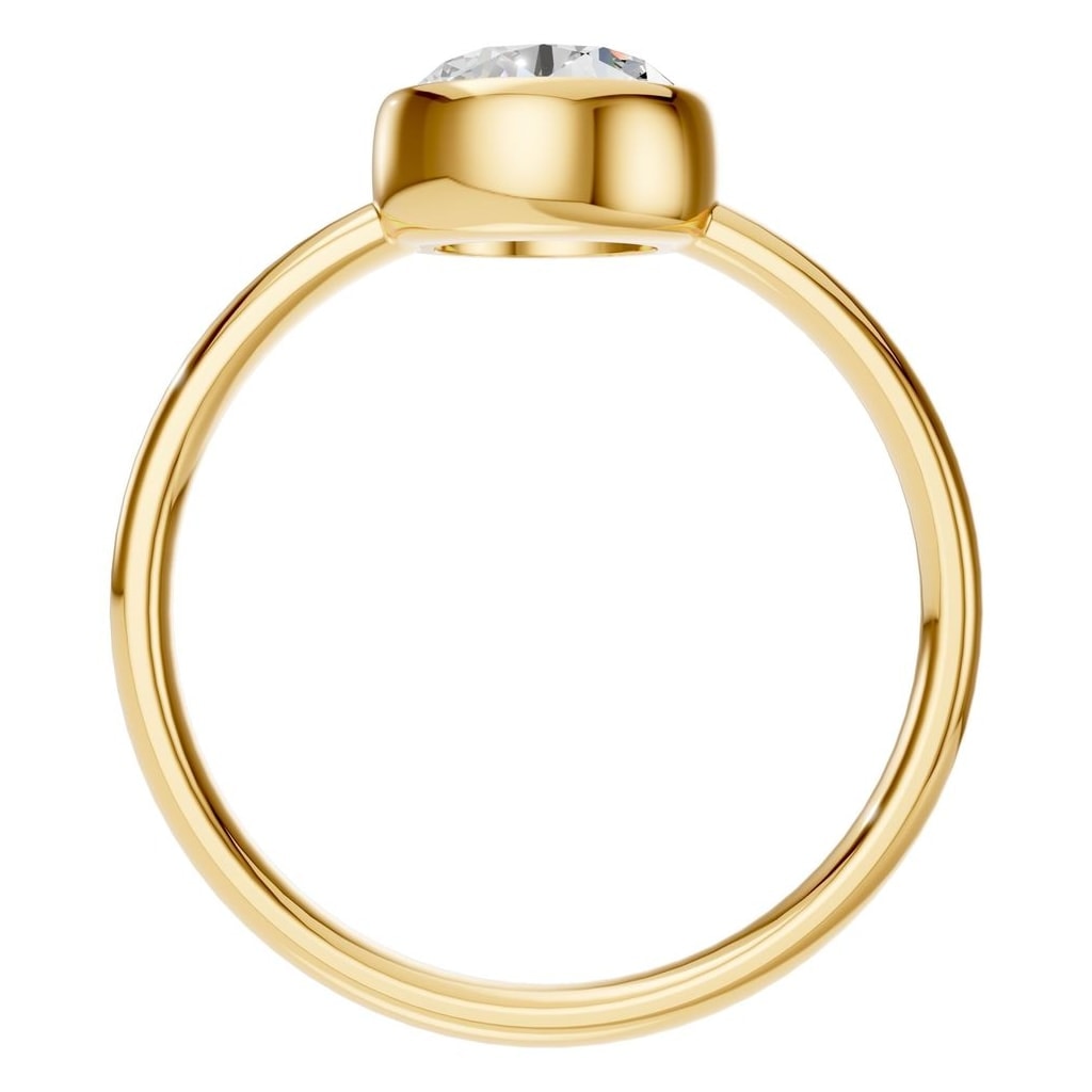 RI-3444 Yellow Gold Ring SET - Top View