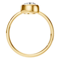 RI-3444 Yellow Gold Ring SET - Top View
