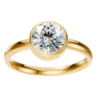 RI-3444 Yellow Gold Ring SET - Front View