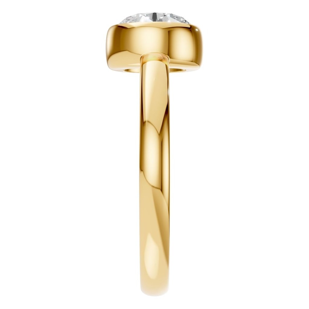 RI-3444 Yellow Gold Ring SET - Side View