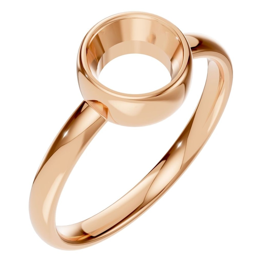 RI-3444 Rose Gold Ring UNSET - Main View