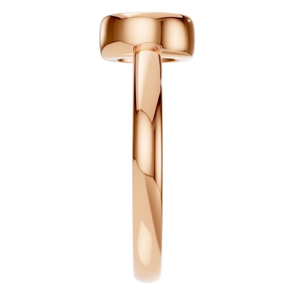 RI-3444 Rose Gold Ring UNSET - Side View