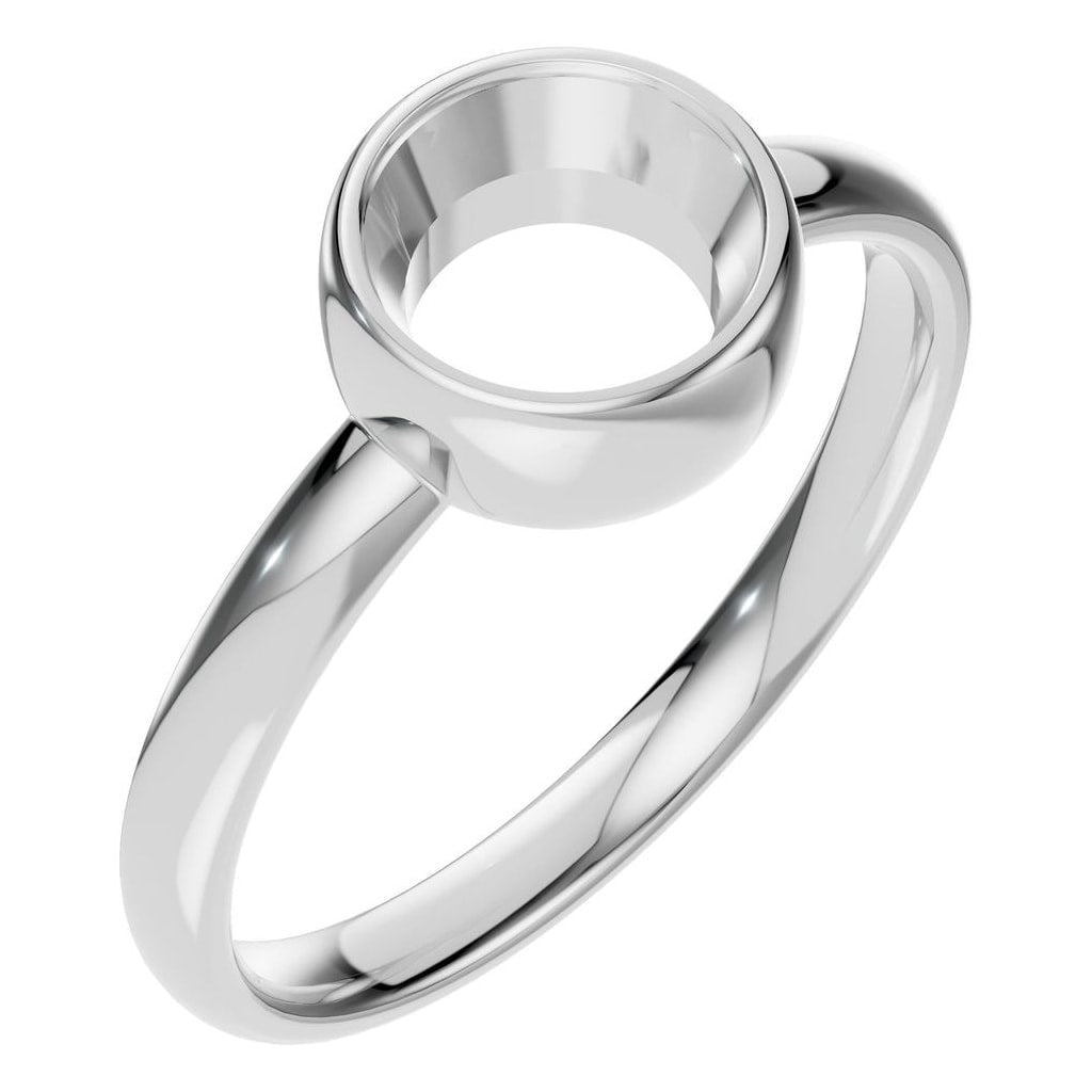 RI-3444 White Gold Ring UNSET - Main View