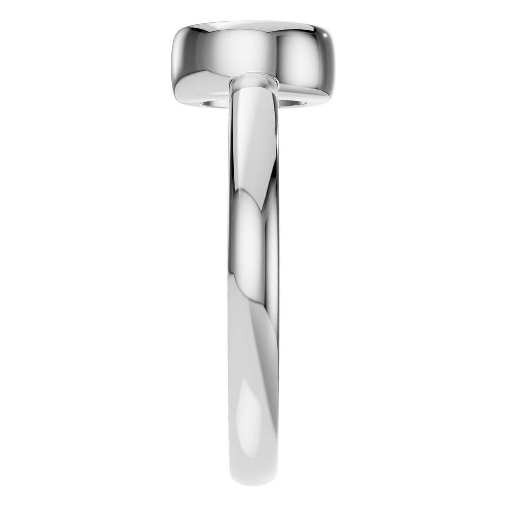 RI-3444 White Gold Ring UNSET - Side View