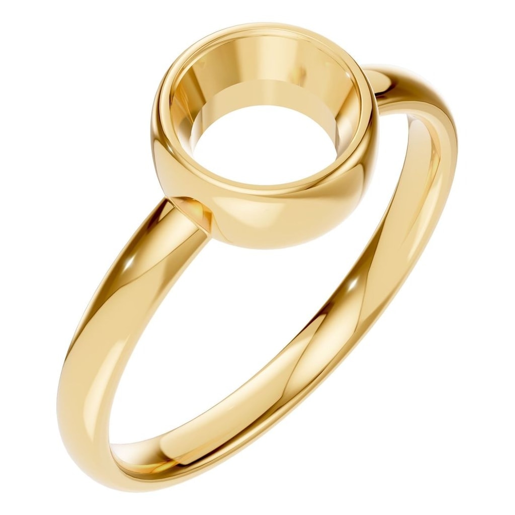 RI-3444 Yellow Gold Ring UNSET - Main View