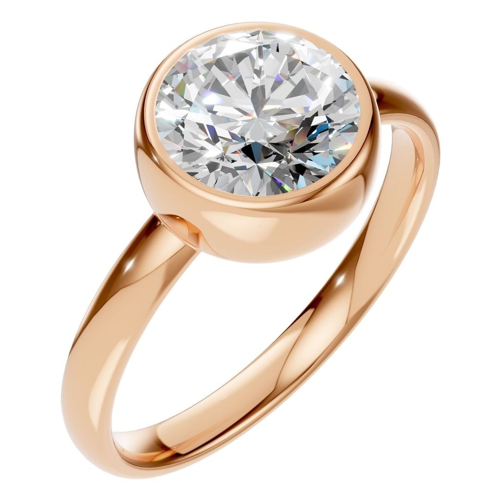 RI-3444 Rose Gold Ring SET - Main View