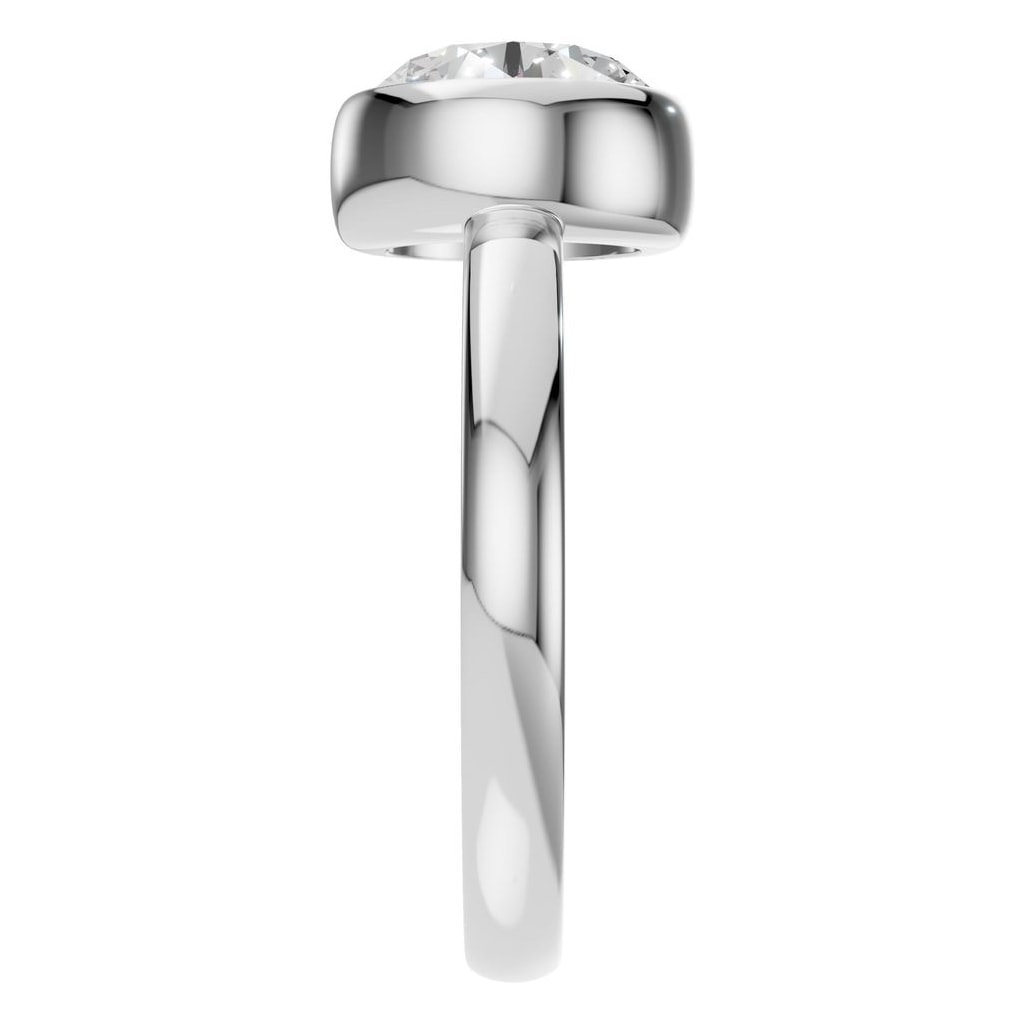 RI-3444 White Gold Ring SET - Side View