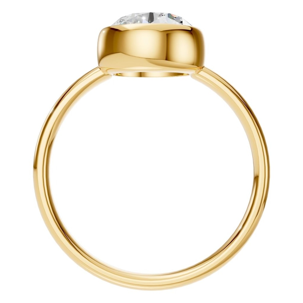 RI-3444 Yellow Gold Ring SET - Top View