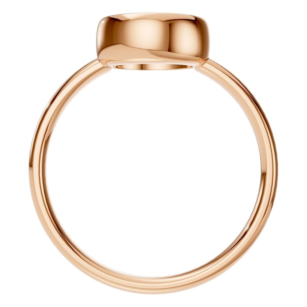 RI-3444 Rose Gold Ring UNSET - Top View