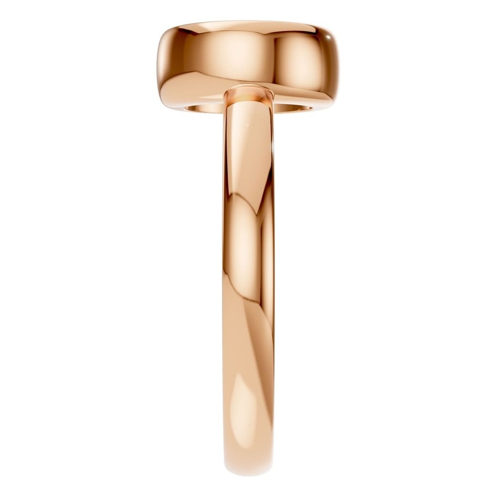 RI-3444 Rose Gold Ring UNSET - Side View