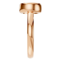 RI-3444 Rose Gold Ring UNSET - Side View