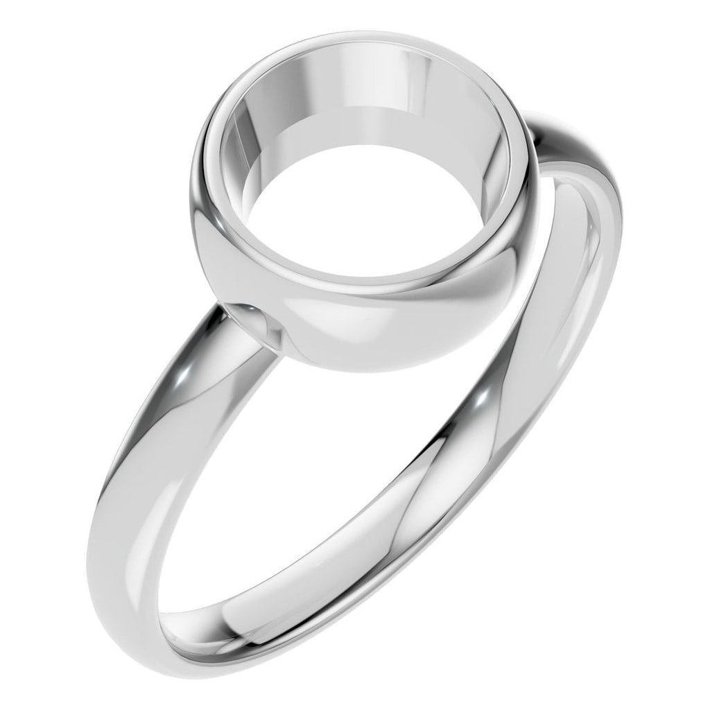 RI-3444 White Gold Ring UNSET - Main View