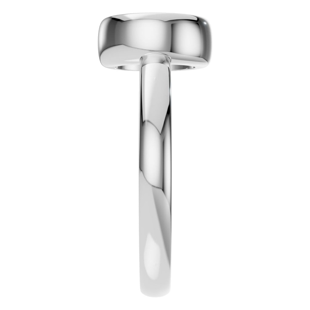 RI-3444 White Gold Ring UNSET - Side View