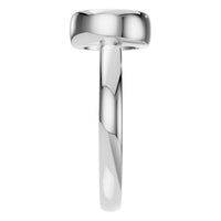 RI-3444 White Gold Ring UNSET - Side View