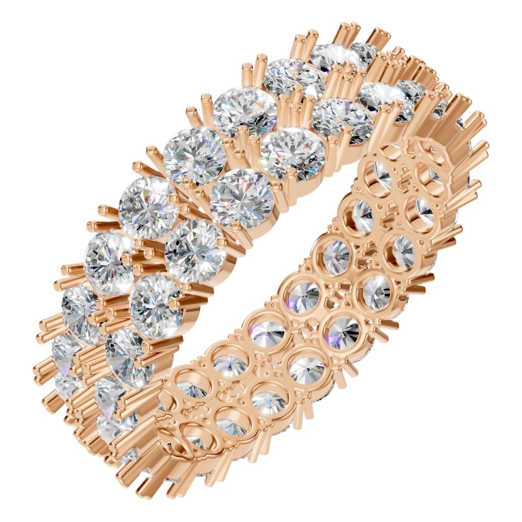 RI-3497 Rose Gold Ring SET - Main View