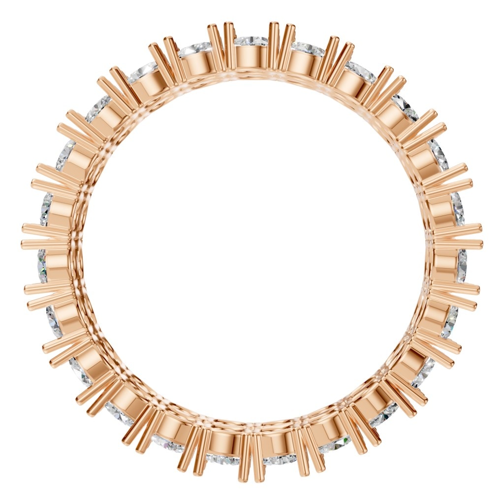 RI-3497 Rose Gold Ring SET - Top View