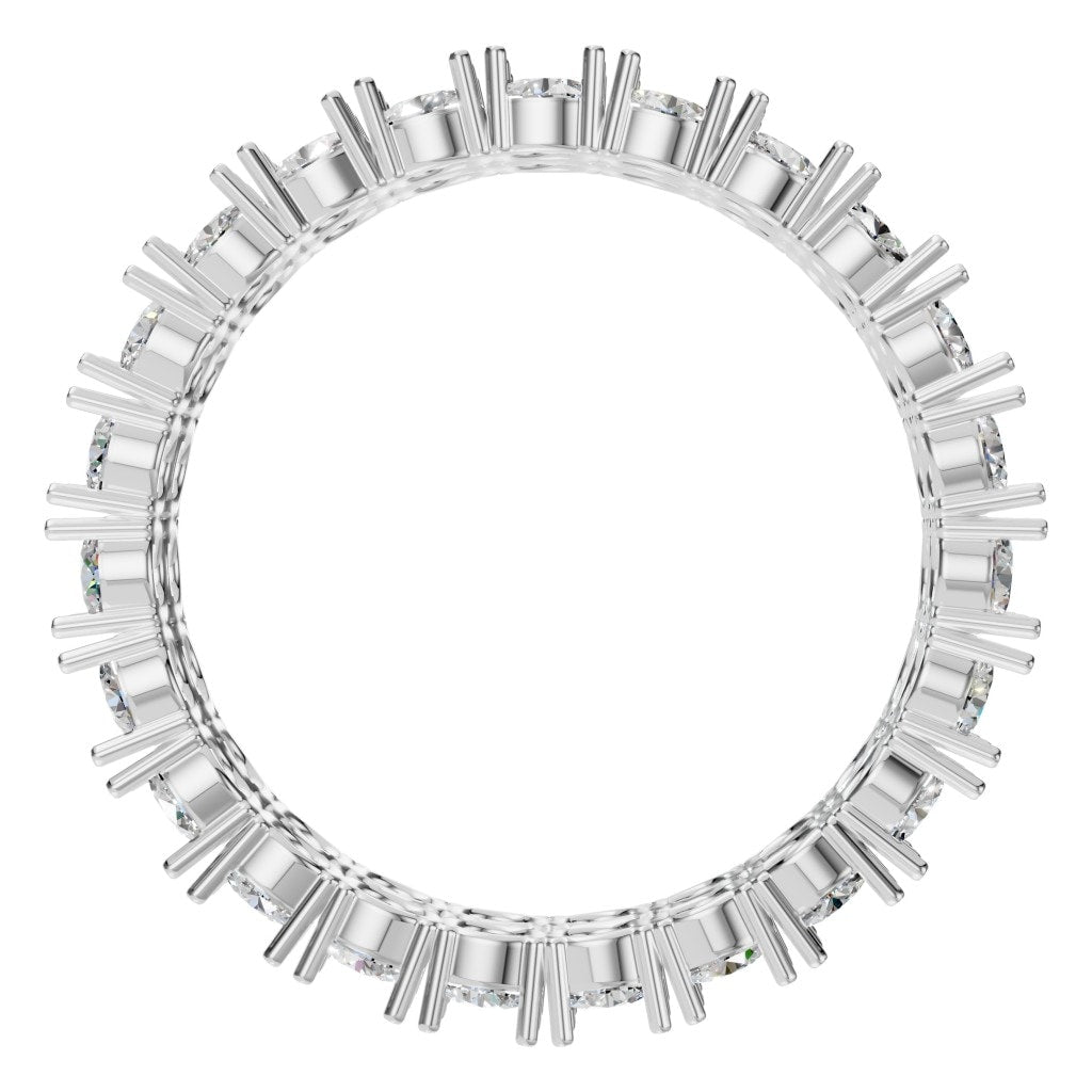 RI-3497 White Gold Ring SET - Top View