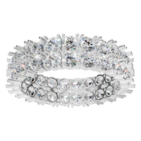 RI-3497 White Gold Ring SET - Front View